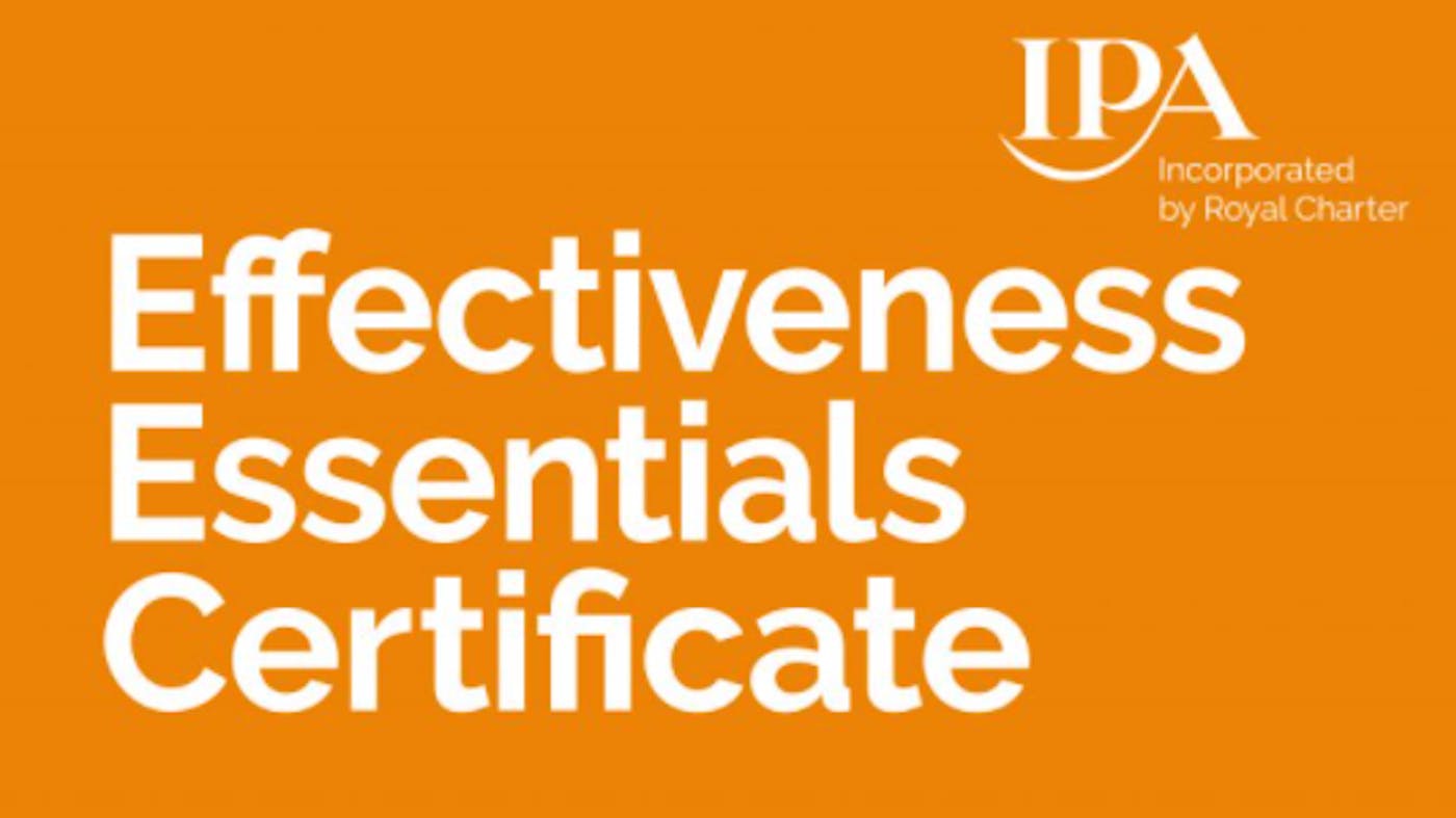 IPA Effectiveness Essentials Certificate