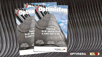 Optimera Optimisten magasinet MAI forside Byggsystemer elementer 1920x1080